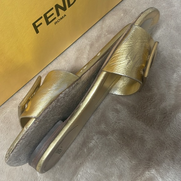 Fendi Gold Sandals/Flats - Picture 16 of 16